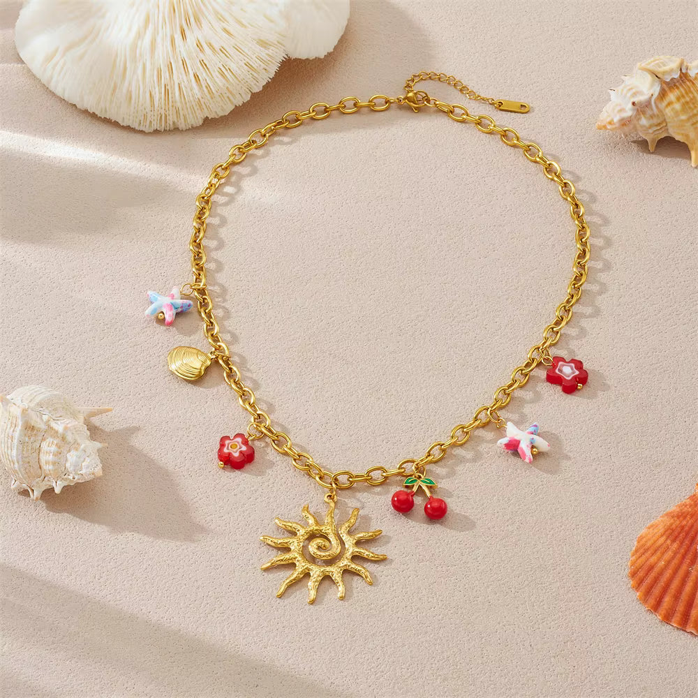 Collier d'été Sunshine mamansansnotice
