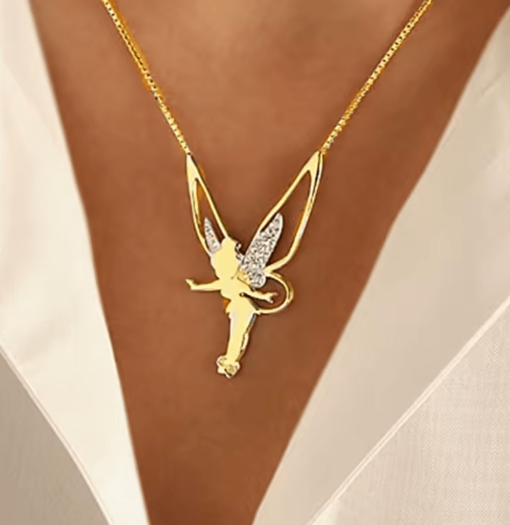 Collier Ma Bonne Fée – métal doré mamansansnotice