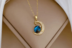 Collier pendentif Lune astrale mamansansnotice