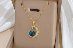 Collier pendentif Lune astrale mamansansnotice