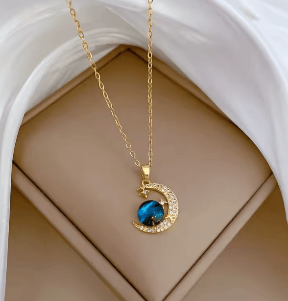 Collier pendentif Lune astrale mamansansnotice