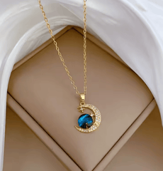 Collier pendentif Lune astrale mamansansnotice
