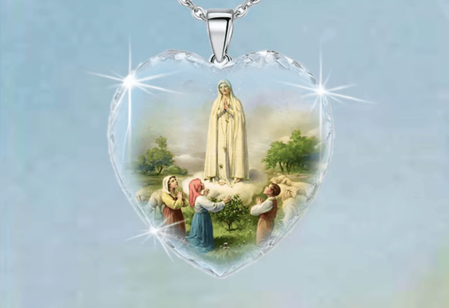 Collier Vierge Marie mamansansnotice