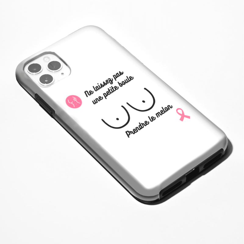 Coque de smartphone cancer du sein et melon maman sans notice