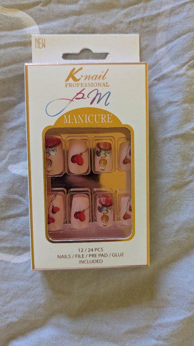 Faux ongles Ballon coeur maman sans notice