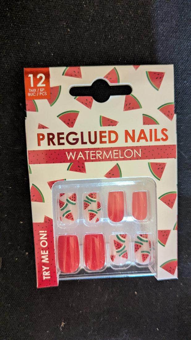 Faux ongles pastèque maman sans notice