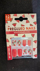Faux ongles pastèque maman sans notice