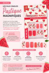 Faux ongles pastèque maman sans notice
