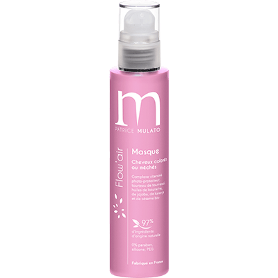 MASQUE NATUREL PROTECTEUR CHEVEUX COLORES FLOW AIR MUTALO 200 ML maman sans notice