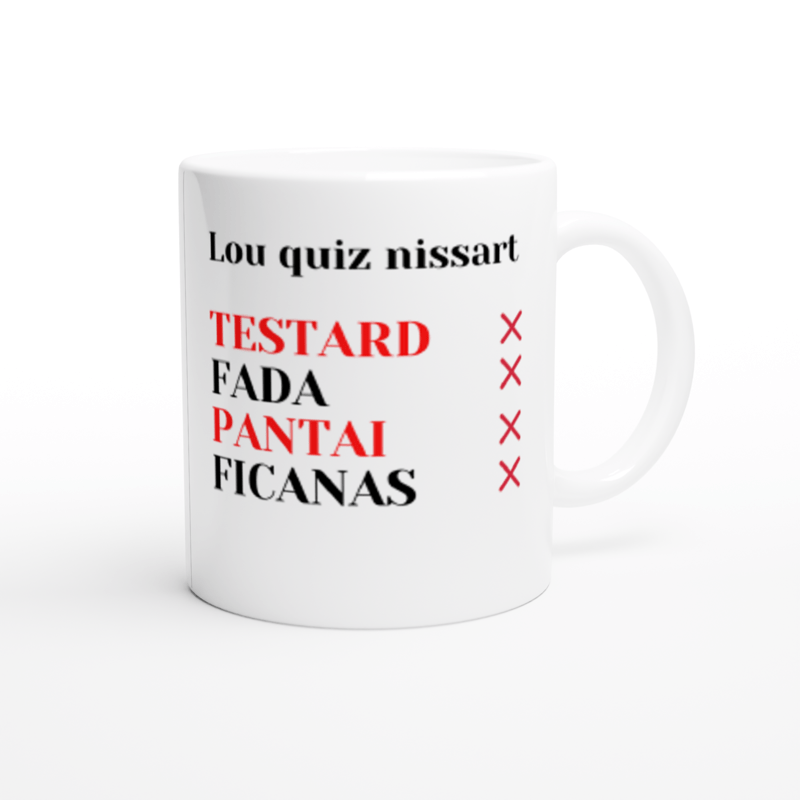 Mug de Nice - LOU QUIZ NISSART maman sans notice