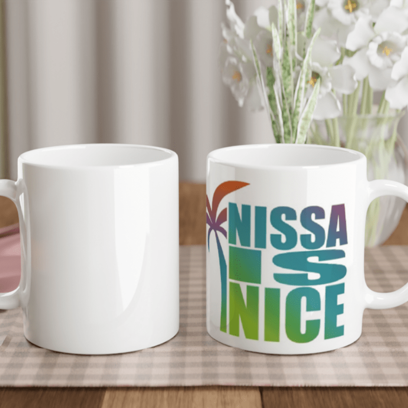 Mug de Nice - NISSA IS NICE 2 maman sans notice