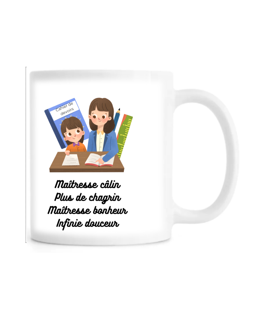 Mug merci maîtresse maman sans notice