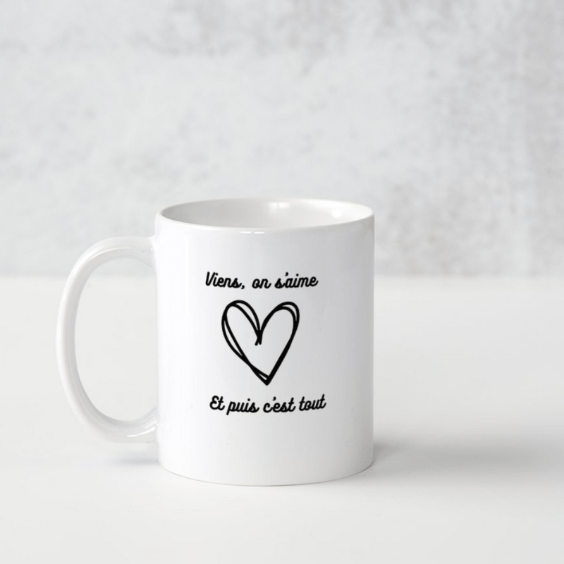 Mug Viens on s'aime maman sans notice