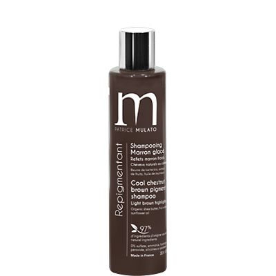 Shampoing colorant Repigmentant MARRON GLACE MUTALO 200 ML maman sans notice