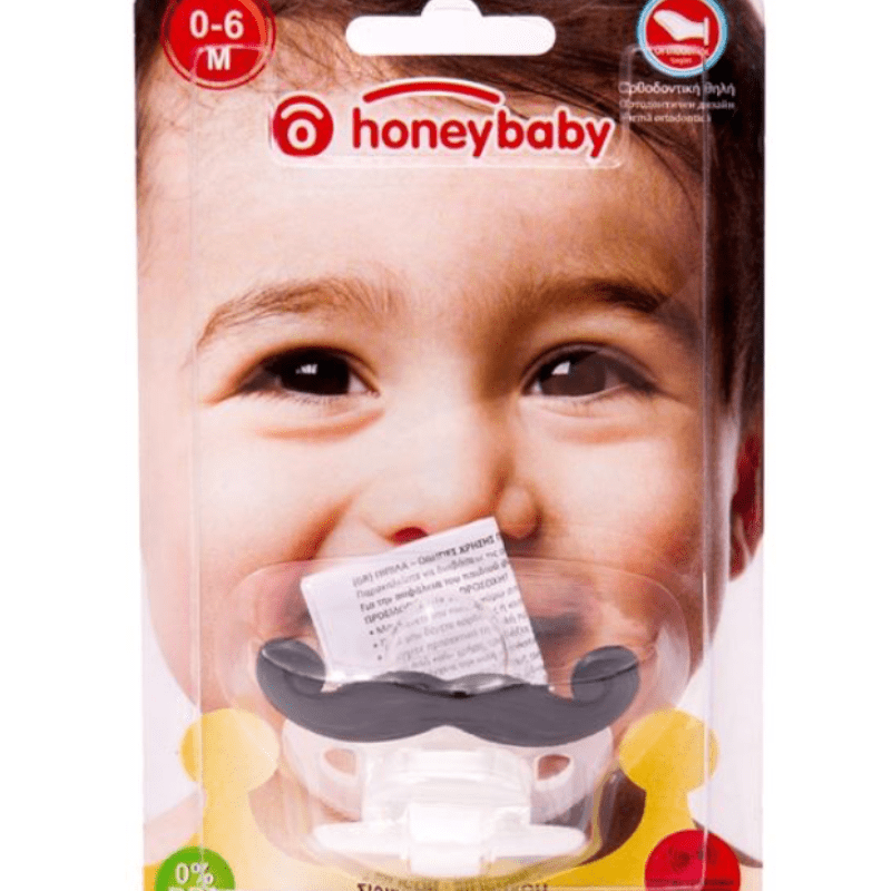 Sucette Moustache rigolote pour bébé 0-6 mois maman sans notice