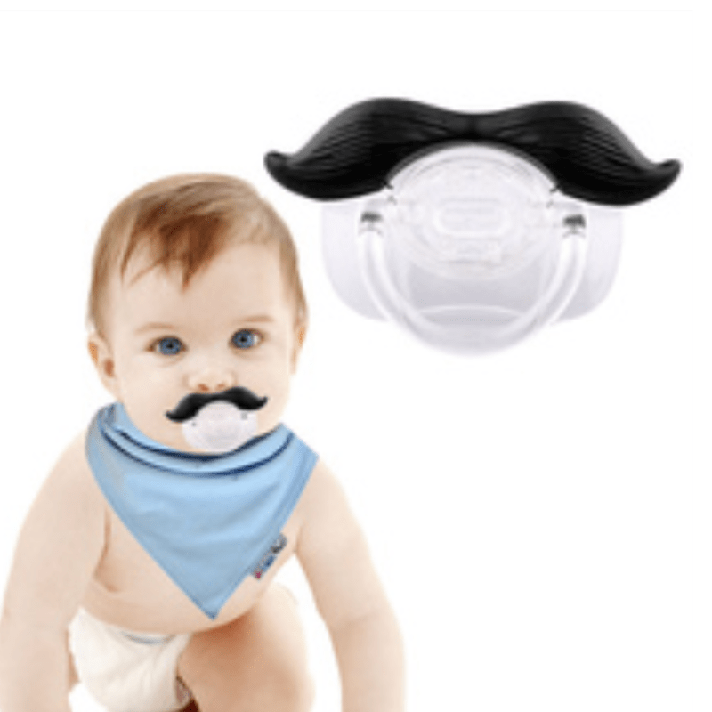 Sucette Moustache rigolote pour bébé 18 Mois+ maman sans notice