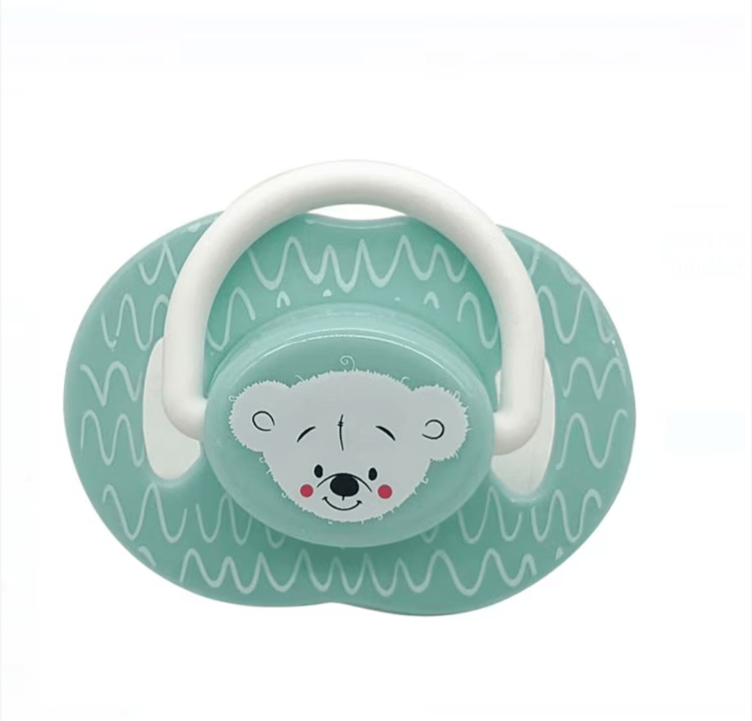 Sucette Ourson – Silicone Verte (0-6 mois) maman sans notice