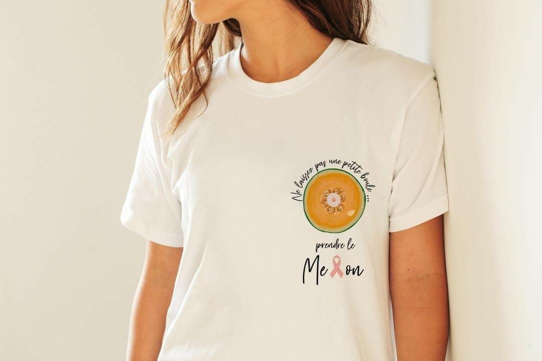 t-shirt dépistage melon et petite boule mamansansnotice