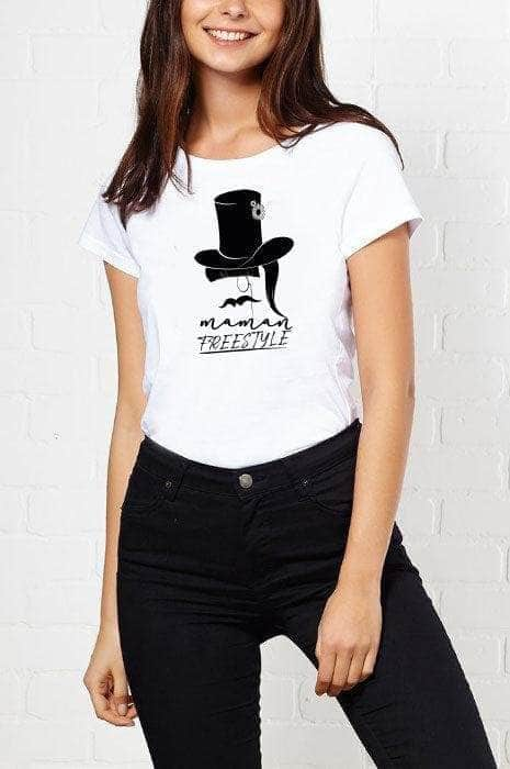 Tee-shirt La Dame au chapeau Maman freestyle mamansansnotice